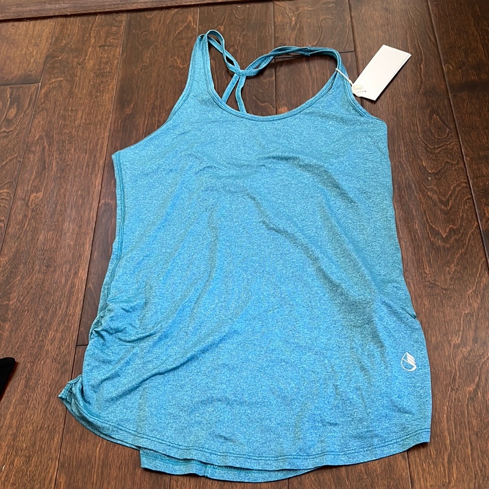 Blue workout top!